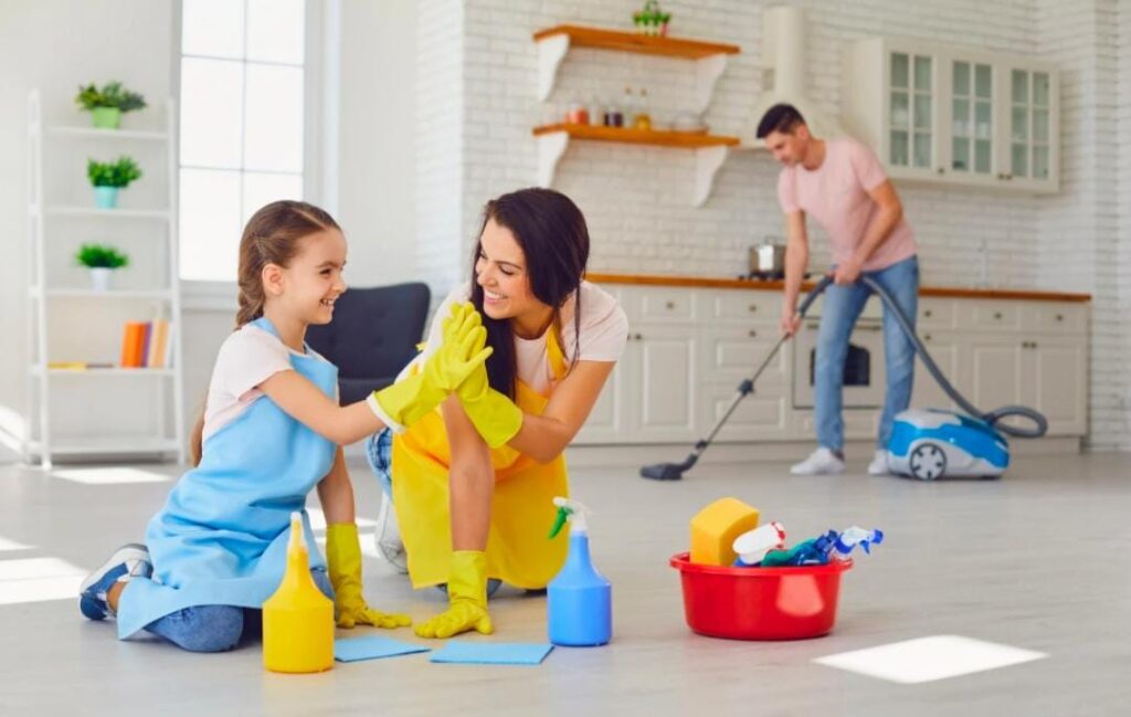 Easy home cleaning tips for busy families