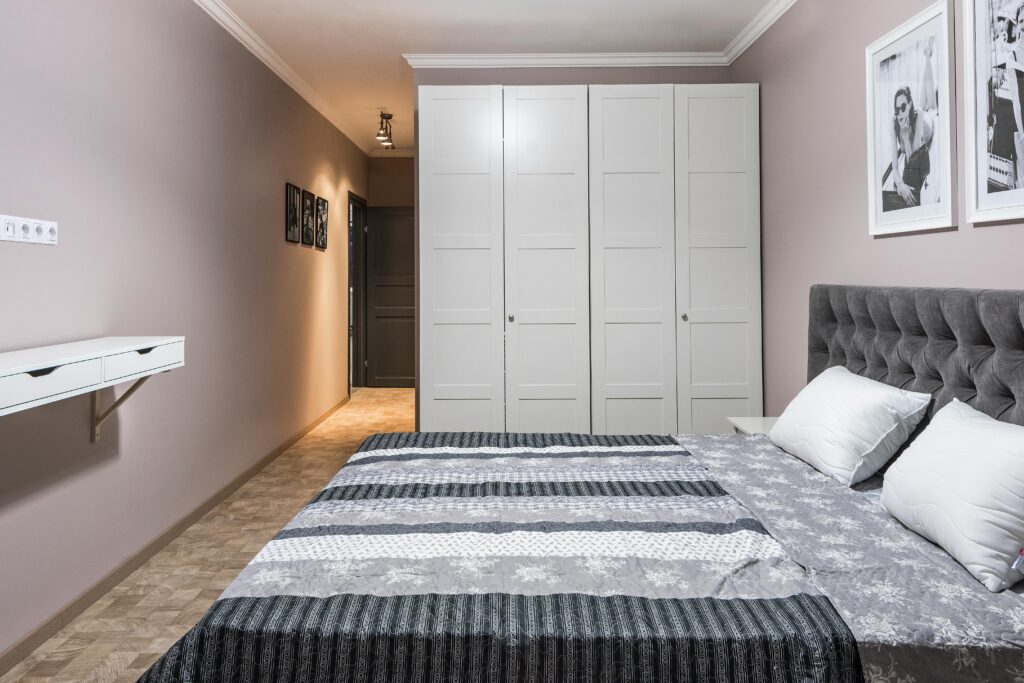 Putting items back in place to maintain a clean home