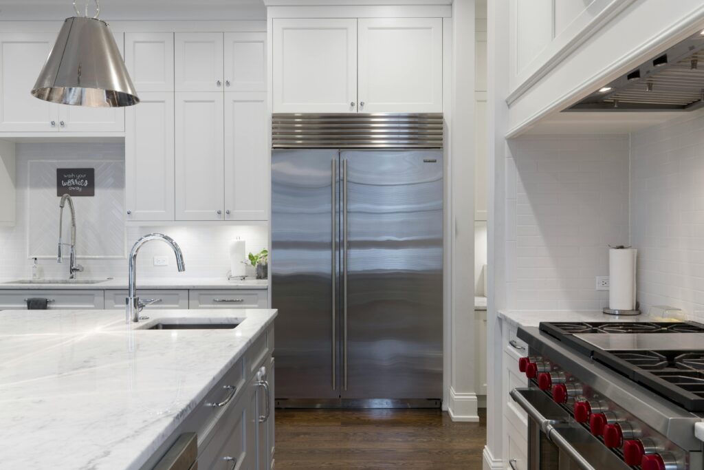 Refreshing high-use areas with a simple kitchen counter wipe during a soft reset cleaning