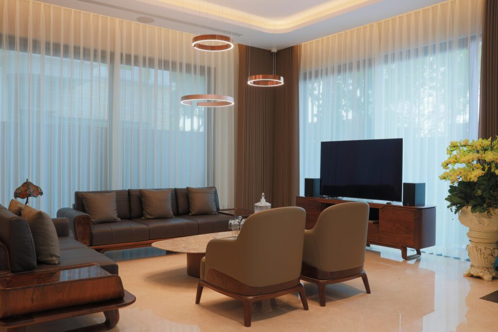 neutral modern living room design