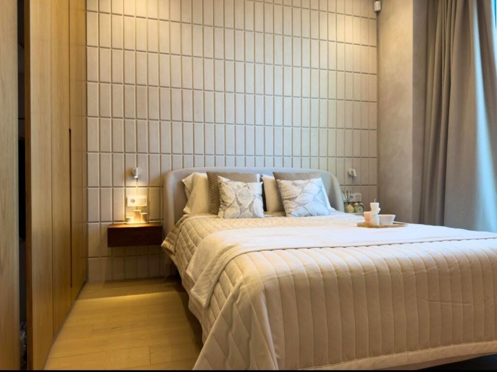 decluttered bedroom with minimalist luxury design