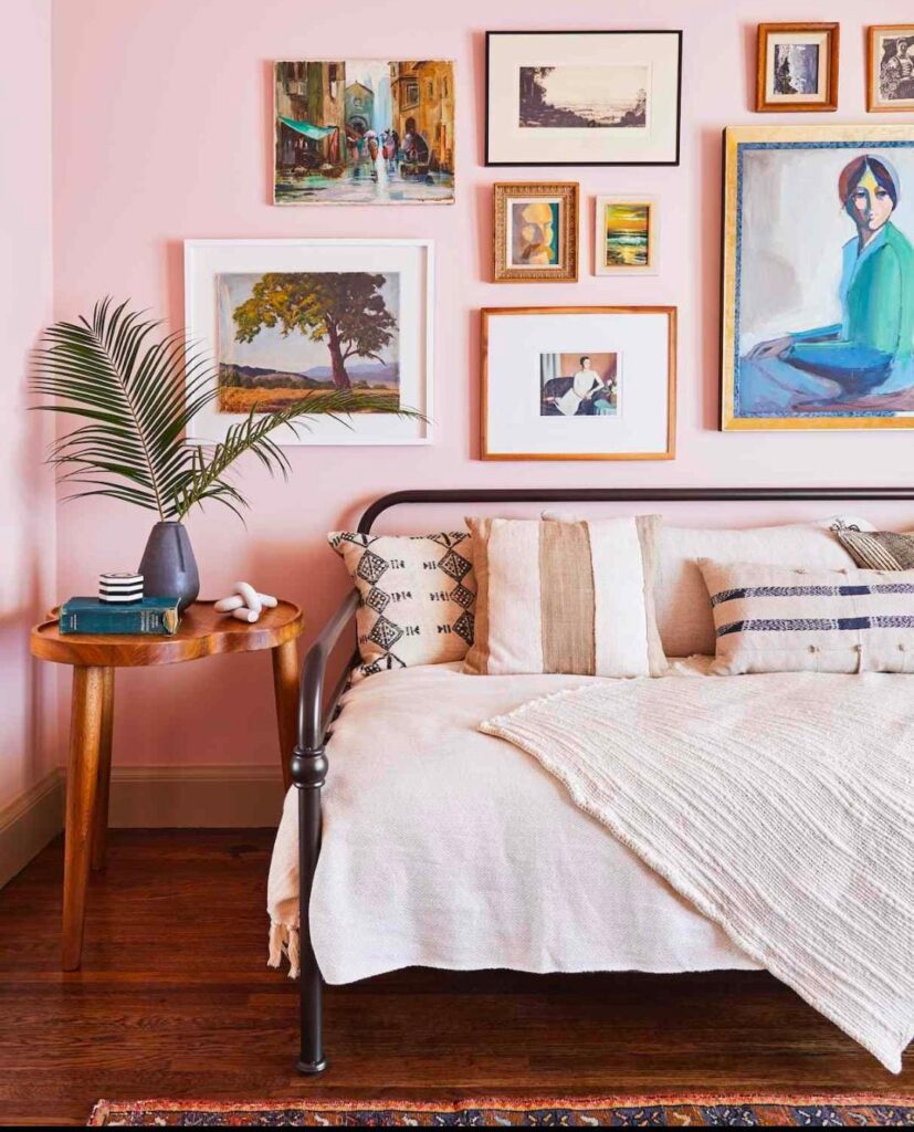 wall art small bedroom modern aesthetic decor